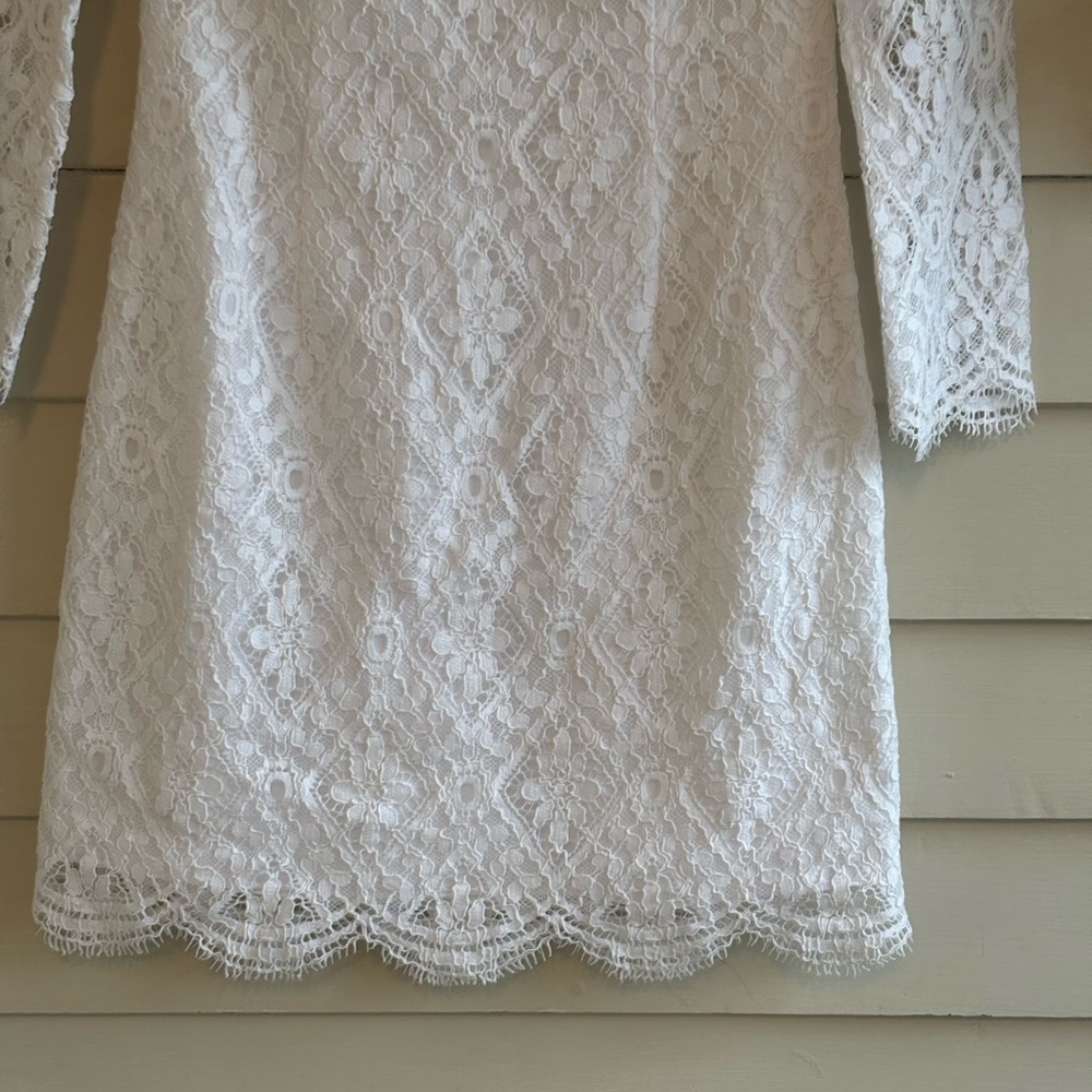 Lilly Pulitzer Meryl Dress Resort White Diamond Lace Size 0 New with Tags - Picture 6 of 16
